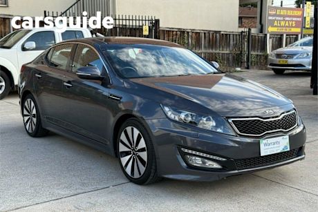 Grey 2012 Kia Optima Sedan PLATINUM