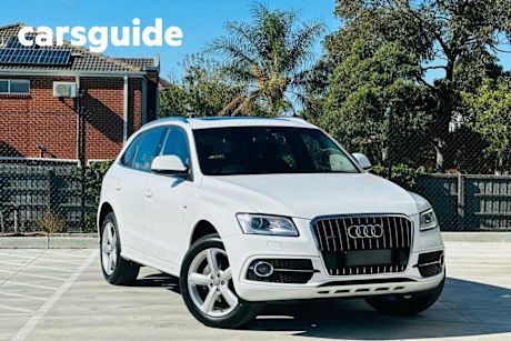 White 2014 Audi Q5 Wagon TFSI Quattro S-Line 8R MY
