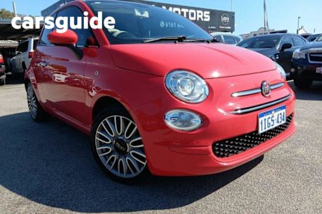 Orange 2018 Fiat 500 Hatch LOUNGE SERIES 6