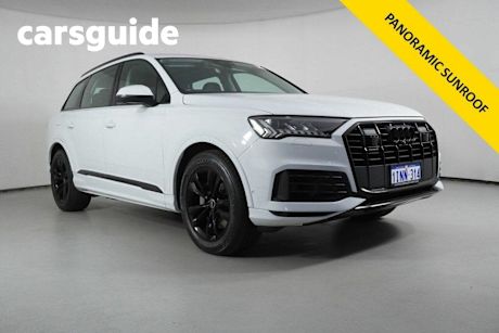 White 2021 Audi Q7 Wagon 45 TDI Quattro Mhev