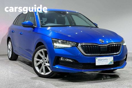 Blue 2022 Skoda Scala Hatchback 110 TSI Ambition