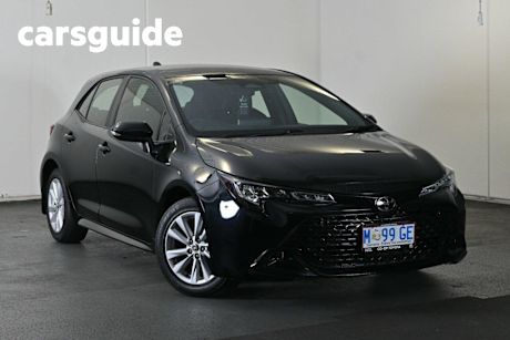 Black 2023 Toyota Corolla Hatchback Ascent Sport + Convenience PK