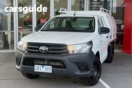 White 2020 Toyota Hilux Cab Chassis Workmate