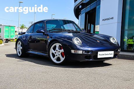Blue 1996 Porsche 911 Coupe Turbo (4WD)