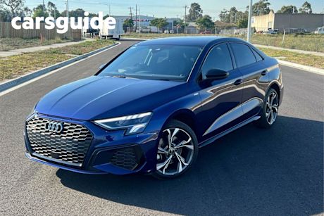 Blue 2023 Audi A3 Sedan 40 Tfsi Quattro