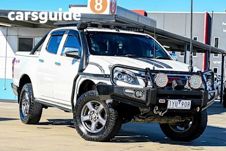 White 2014 Isuzu D-MAX Crew Cab Utility X-Runner (4X4)