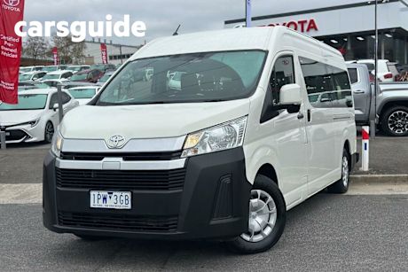 White 2019 Toyota Hiace Commercial Commuter High Roof Super LWB