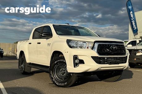 White 2019 Toyota Hilux Double Cab Pick Up SR HI-Rider