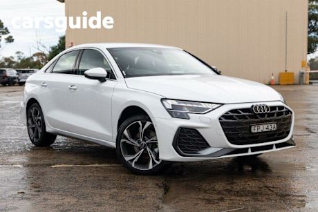 White 2025 Audi A3 Sedan 35 Tfsi S Line (mhev)