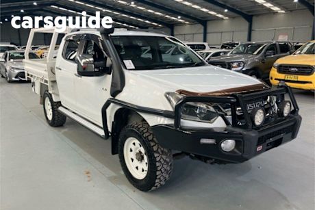 White 2019 Isuzu D-MAX Crew Cab Utility LS-T (4X4)