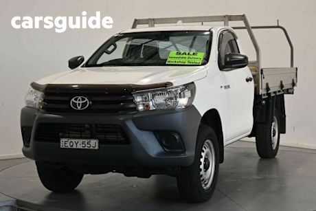 White 2021 Toyota Hilux Cab Chassis Workmate HI-Rider (4X2)