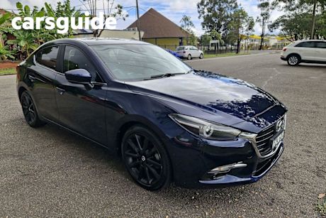 Blue 2018 Mazda 3 Sedan SP25 GT