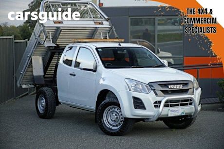 White 2017 Isuzu D-MAX Space Cab Chassis SX (4X4)