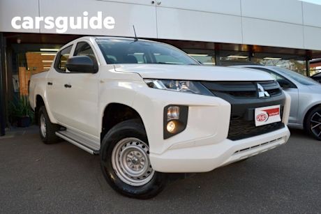 White 2018 Mitsubishi Triton Double Cab Pick Up GLX Adas
