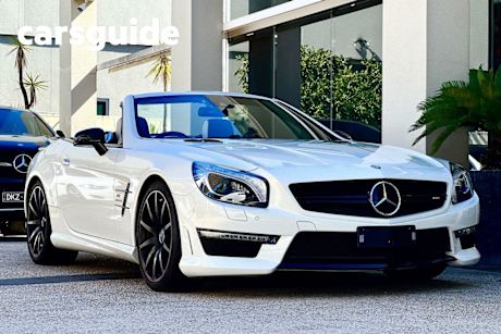 White 2016 Mercedes-Benz SL63 Convertible