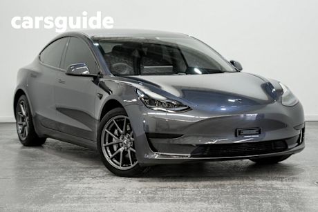 Grey 2022 Tesla Model 3 Sedan Rear-Wheel Drive