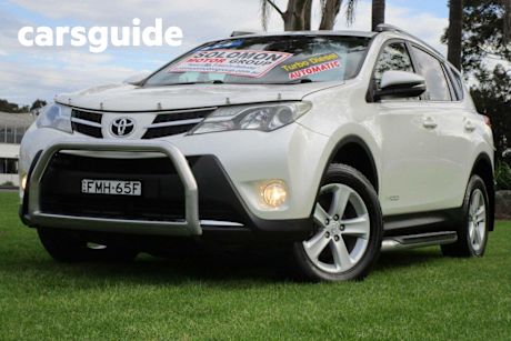 White 2013 Toyota RAV4 Wagon GXL (4X4)