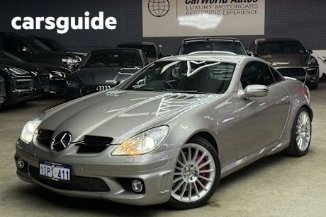 Silver 2005 Mercedes-Benz SLK Convertible