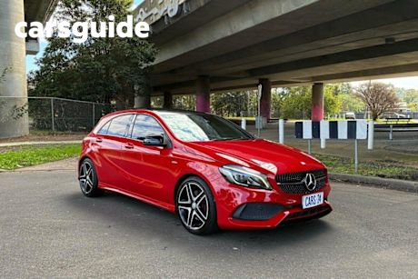 Red 2017 Mercedes-Benz A250 Hatchback Sport