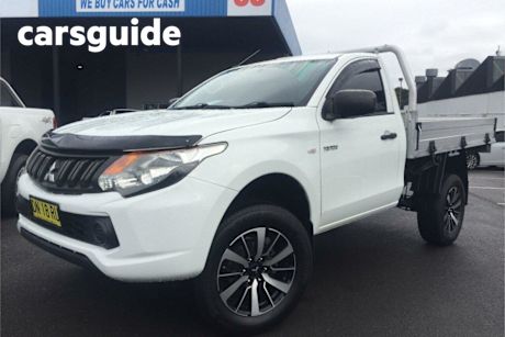 White 2018 Mitsubishi Triton Cab Chassis GLX