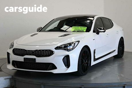 White 2022 Kia Stinger Sedan GT (black Leather)