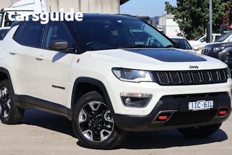 White 2017 Jeep Compass Wagon Trailhawk (4X4 Low)