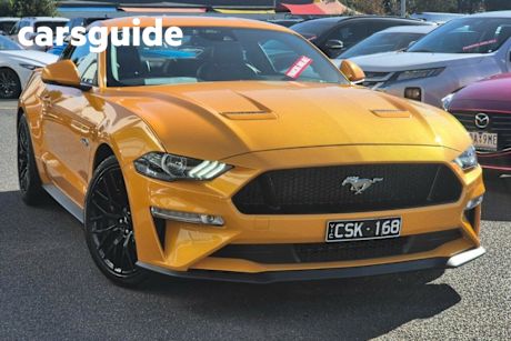 Orange 2023 Ford Mustang Fastback GT 5.0 V8
