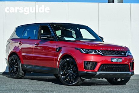 Red 2018 Land Rover Range Rover Sport Wagon TDV6 SE