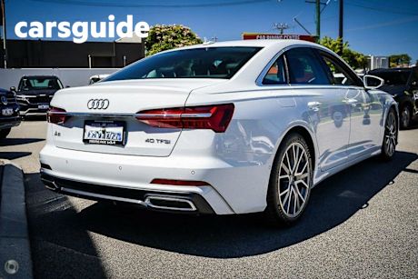 White 2023 Audi A6 Sedan 40 Tfsi S Line Mhev