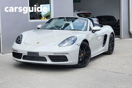 Grey 2020 Porsche 718 Roadster Boxster