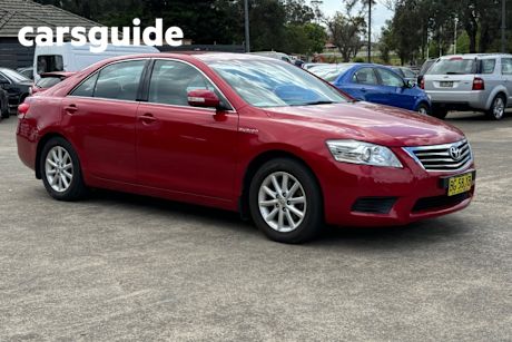 Red 2010 Toyota Aurion Sedan AT-X