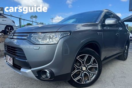 Grey 2015 Mitsubishi Outlander Wagon Aspire Phev Hybrid