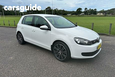 White 2012 Volkswagen Golf Hatchback 90 TSI Trendline