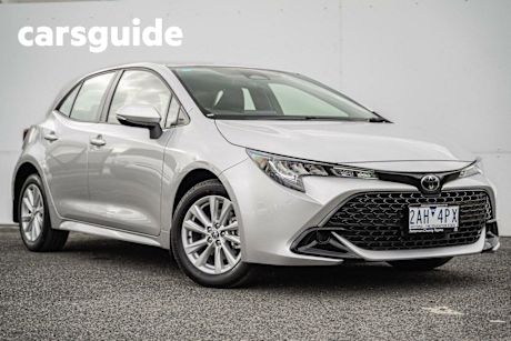 Silver 2024 Toyota Corolla Hatchback Ascent Sport + Convenience PK