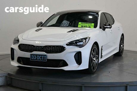 White 2022 Kia Stinger Sedan GT (black Leather)