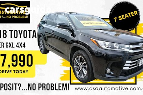 Black 2017 Toyota Kluger Wagon GXL (4X4)