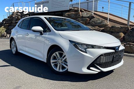 White 2022 Toyota Corolla Hatchback Ascent Sport Hybrid