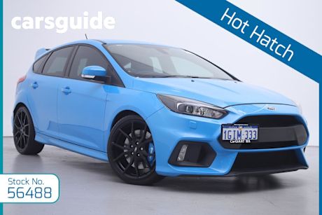 Blue 2017 Ford Focus Hatchback RS
