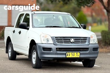 White 2004 Holden Rodeo Crew Cab Pickup DX