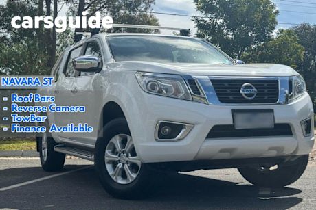White 2016 Nissan Navara Dual Cab Utility ST (4X4)