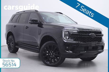 Black 2022 Ford Everest Wagon Platinum (4X4)