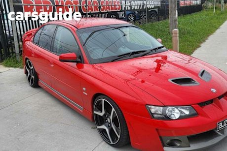 Red 2002 HSV Clubsport Sedan