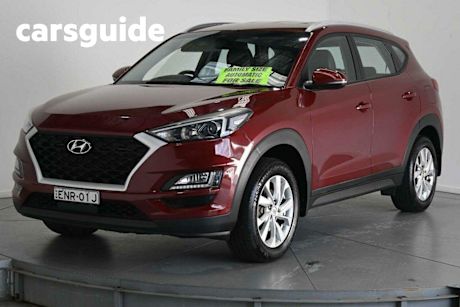 Red 2019 Hyundai Tucson Wagon Active X (2WD) Black INT