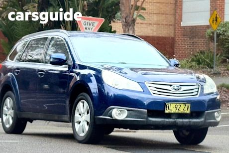 Blue 2011 Subaru Outback Wagon 2.5I