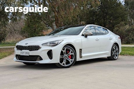 White 2021 Kia Stinger Sedan GT (black Leather)