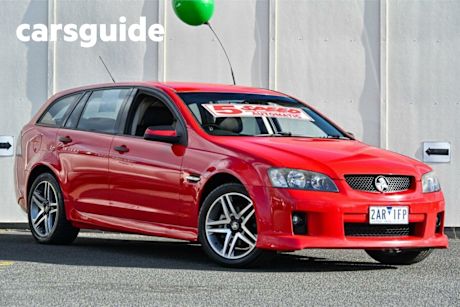 Red 2008 Holden Commodore Sportswagon SV6