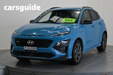 Blue 2021 Hyundai Kona Wagon N Line (awd)