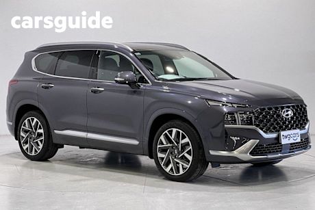 Blue 2021 Hyundai Santa FE Wagon Highlander Crdi (awd)
