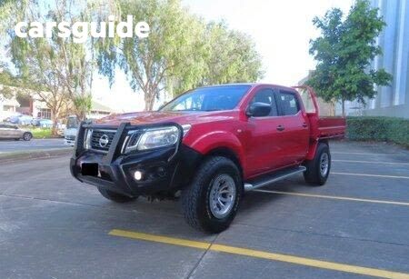 Red 2017 Nissan Navara Double Cab Chassis RX (4X4)