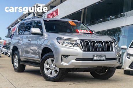 Silver 2022 Toyota Landcruiser Prado Wagon GXL Flat Tailgate